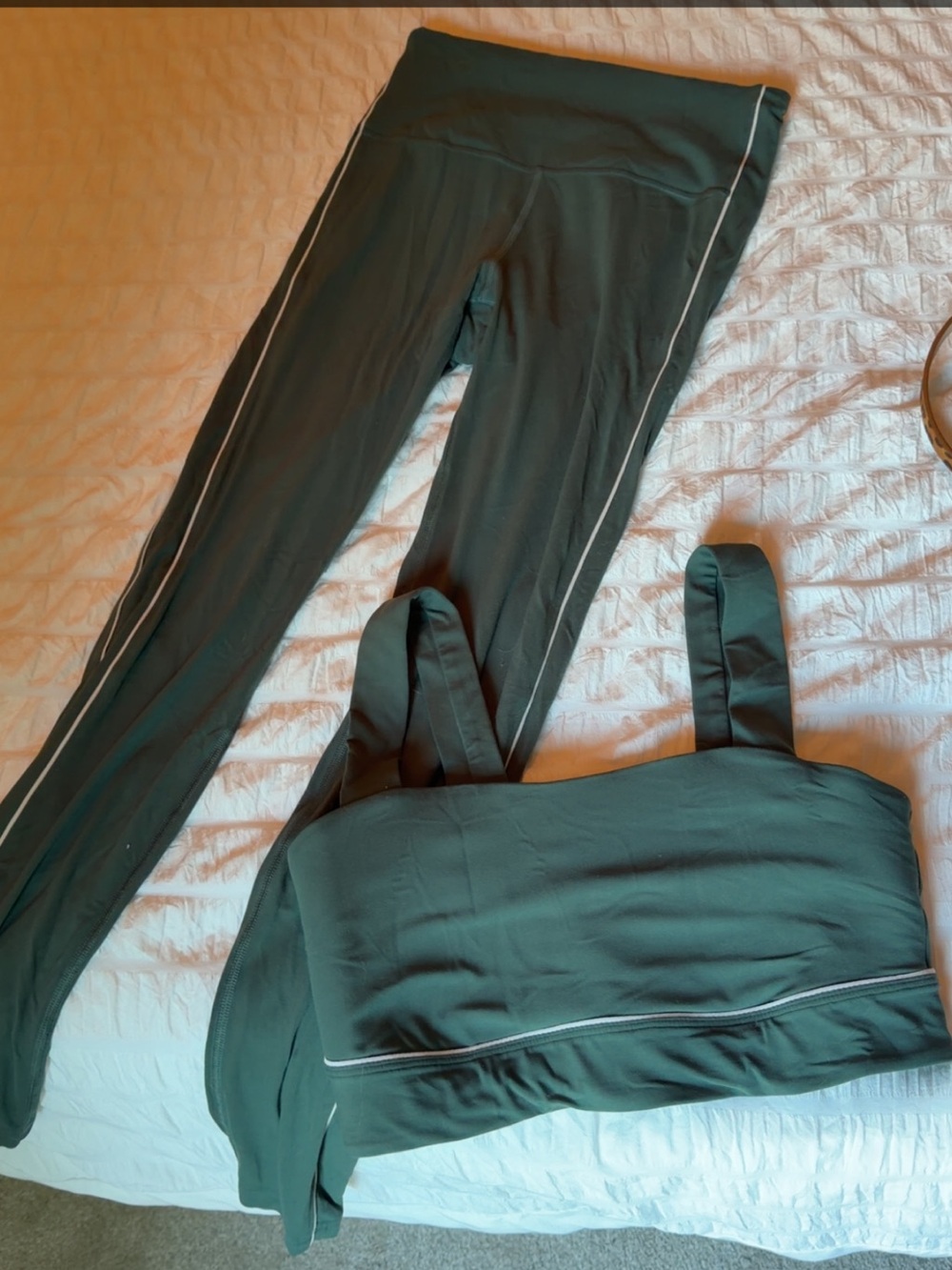 Target Olive Green Active Leggings & Matching Sports Bra